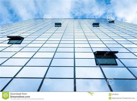 Modern Facade Of Glass And Steel Stock Image Image Of Growth
