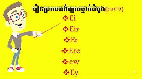 Learnstudy To Spell English Khmer Words រៀនប្រកបភាសាអង់គ្លេសខ្មែរ