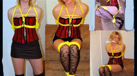 Tall Sexy Blond Savanah Is And Helplessly Bound And Gagged Bondage From Motown Clips Sale