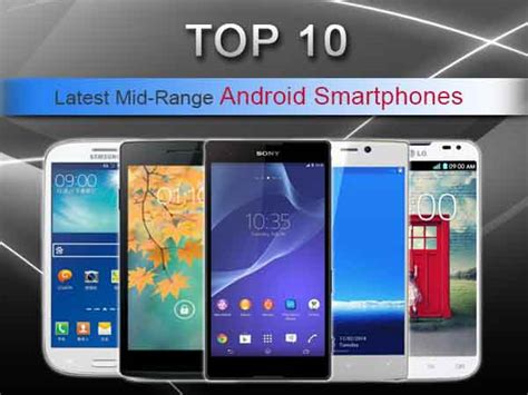 Top 10 Newest Mid Range Android Smartphones Between Rs