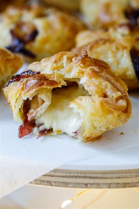 Easy Cranberry Brie Pastry Puffs Simply Delicious