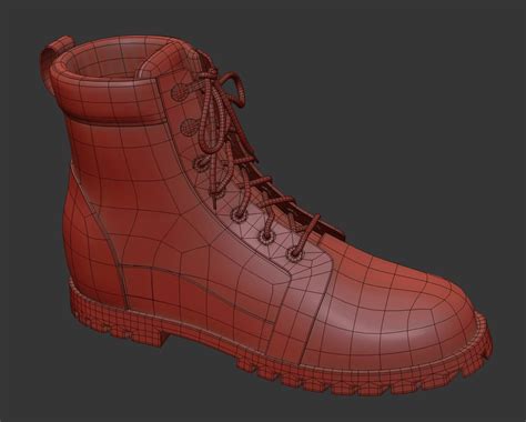 Leather Boots 3d Model For Vray Corona