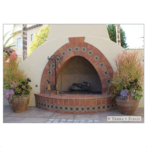 Kate Presents Spanish Revival Outdoor Fireplace