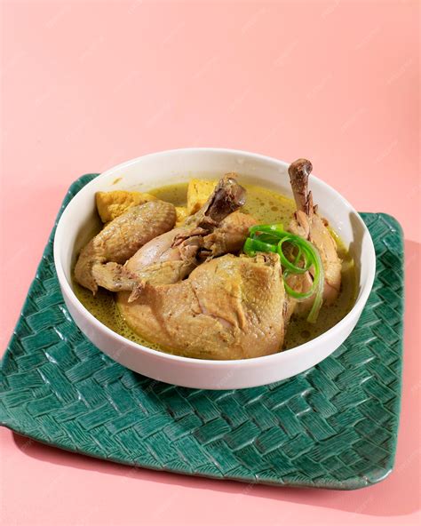 Premium Photo Opor Ayam Indonesian Yellow Chicken Curry For Lebaran