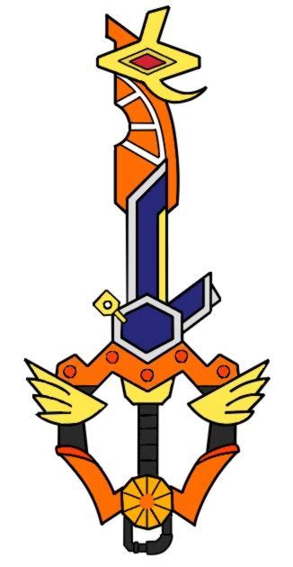 This Custom Keyblade Is Orange Hero Based On Kamen Rider Gaim Orange