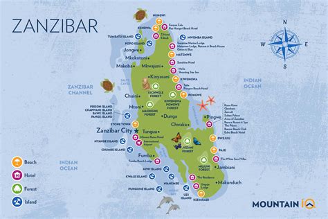 Zanzibar Map 4 Excellent Locations To Enjoy On This Exotic Island