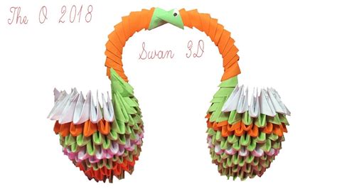 Swan 3D, origami easy paper swan 3D, Origami art design ...