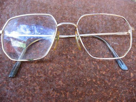 Lux De Morez Eyeglasses 1980s Vintage Gold Metal Frame Etsy Metal