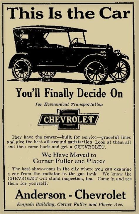 Old Chevrolet Newspaper Advertisement Old Papers Pinterest
