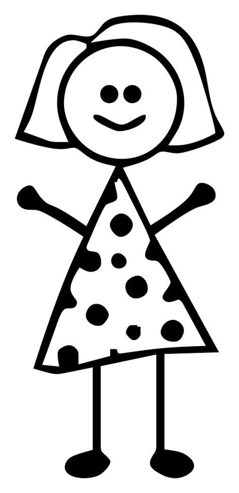 Female Stick Figure Clipart Kid Clipartbarn