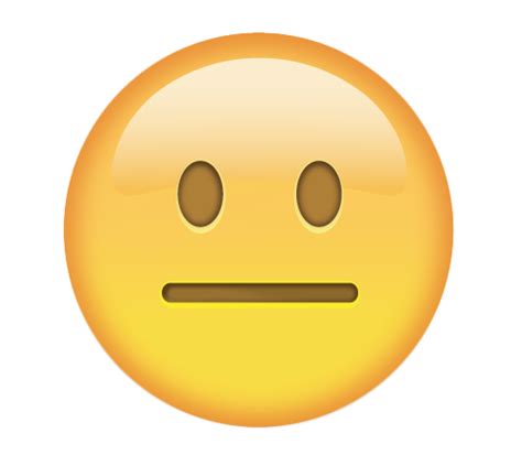 A yellow face with flat, closed eyes and mouth. straight face emoji | The Mary Sue
