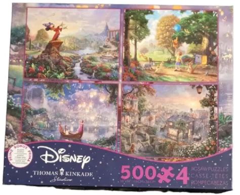 Ceaco Thomas Kinkade Disney Dreams Collection 4 In 1 Jigsaw Puzzle 500