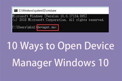 10 Ways To Open Device Manager Windows 10