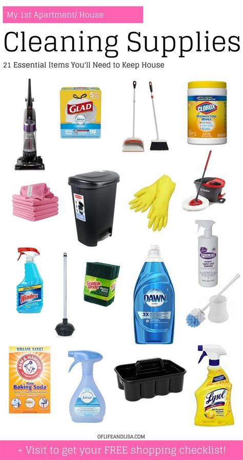 21 Must Have Cleaning Supplies To Keep Your New Place Spotless Of Life And Lisa Cleaning
