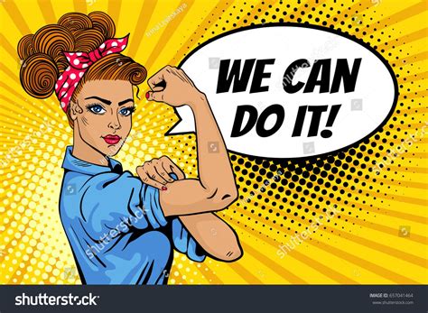 We Can Do It Poster Pop Art Sexy Strong Girl Classical American