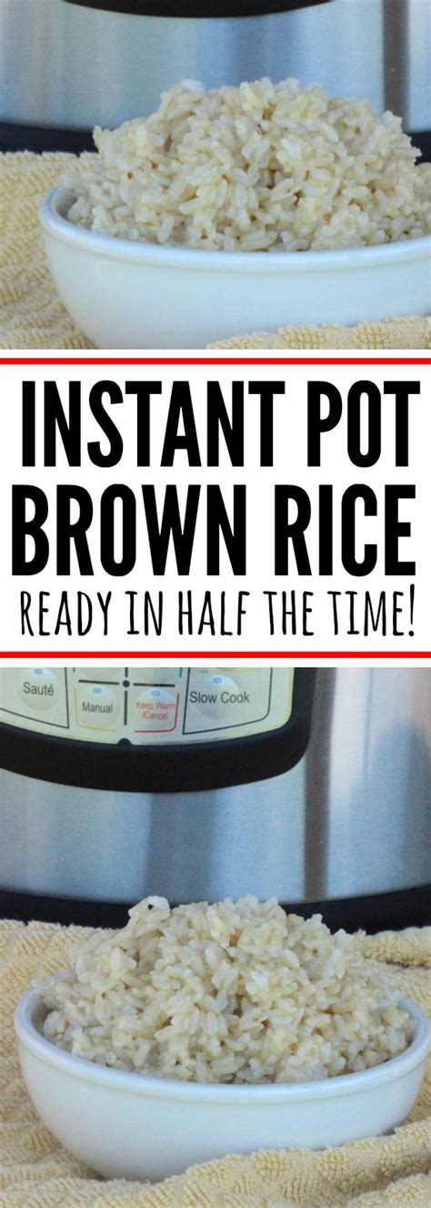 Have you ever tried brown basmati rice? Brown Rice Pressure Cooker Recipe - Eating on a Dime