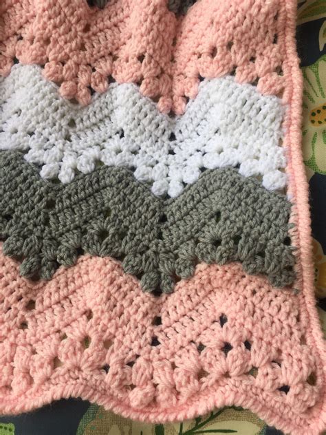 Six Day Kid Afghan Etsy Easy Crochet Baby Blanket Lace Baby