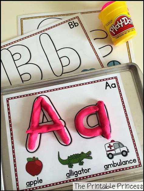 Alphabet Playdough Mats Alphabet Preschool Preschool Activities
