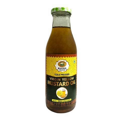 Cold Pressed Yellow Mustard Oil Pure Organic And Packed With Health