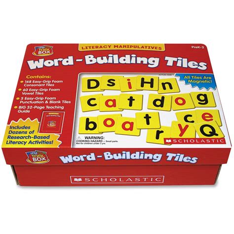 Scholastic Little Red Tool Box Word Building Tiles
