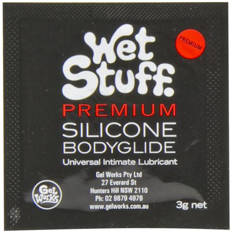 Wet Stuff Premium Silicone Bodyglide 3g Sachet Silicone Lubricant