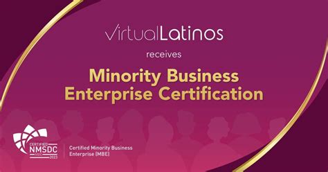 Virtual Latinos Minority Business Enterprise Certification