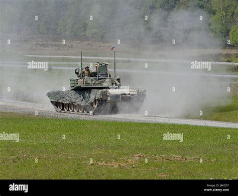 A Tank Platoon Assigned To 1st Battalion 66th Armor Regiment 3rd