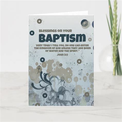 Blessings On Your Baptism Card Teens Young Adults Zazzle