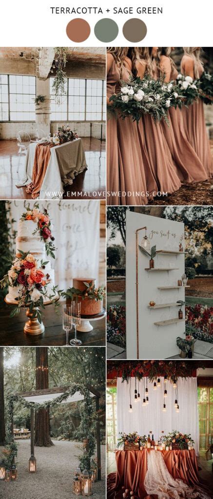 Terracotta And Sage Green Wedding Color Ideas Emmalovesweddings