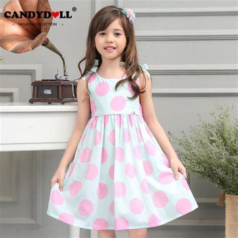 Candydoll 2017 Summer Girls Dress Fashion Kids Dresses For Girls Casual