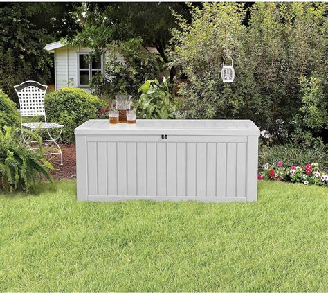 Deck Boxes Outdoor Storage Patio Lawn And Garden 570 L White Outdoor