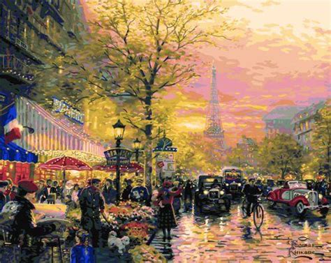 35 Thomas Kinkade Paint By Number Kits For Adults