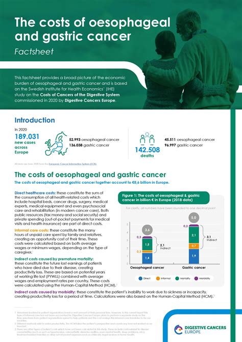 Oesophageal And Gastric Cancer Factsheet Digestive Cancers Europe