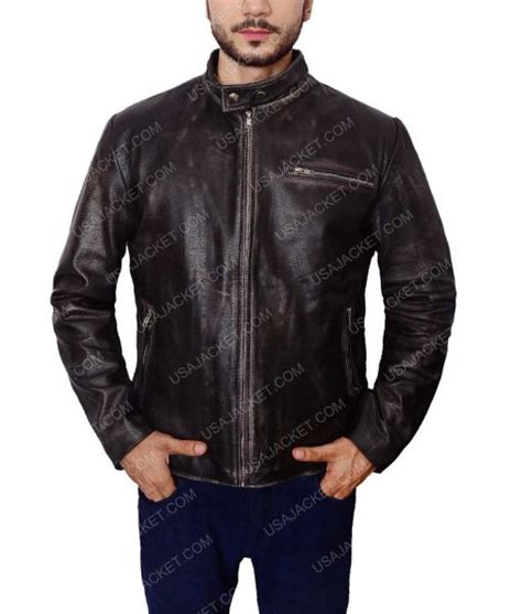 Tom Cruise Black Motor Bike Leather Jacket