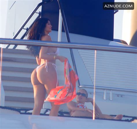 Kylie Jenner Seen In A Stunning White Bikini Aboard Her Yacht Called
