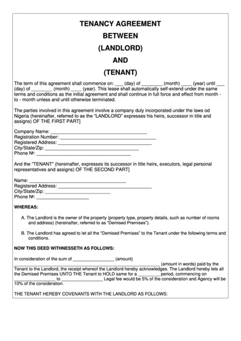 Sample contracts and business agreements. Top 10 Tenant Agreement Form Templates free to download in ...