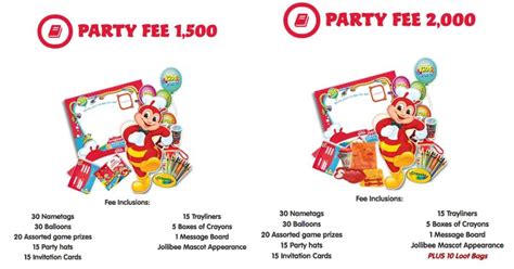 Jollibee Philippines Party Package Birthday