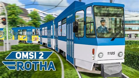Only the best for your game main page. OMSI 2: Durch ROTHA mit der Straßenbahn Tatra KT4D als ...