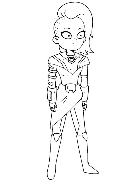 Ash Graven From Final Space Coloring Pages Final Space Coloring Pages