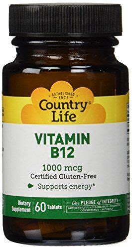 Country Life Vitamin B12 1000 Mcg 60 Tablets Click Image For More