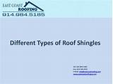 Images of Different Types Of Roofing Shingles
