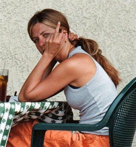 On Instagram Celebrities Flipping Off To Paparazzi Jennifer Aniston Photos Jennifer