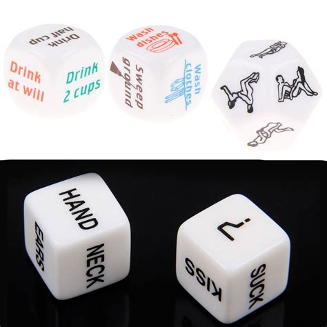 Funny Couples Housework 12 Sides Sex Dice Game Toy Fun Bachelor Adult Party New