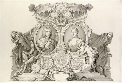 König August II und Königin Christiane Eberhardine von Polen Wentzel