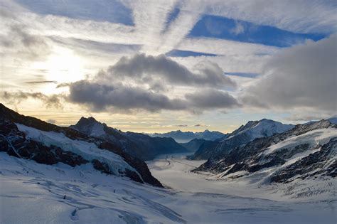 Aletsch Glacier Switzerland The Largest Glacier In The Alps 6016 X