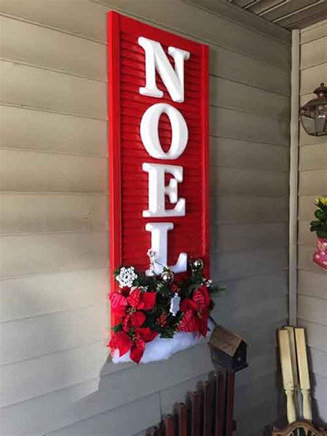 Decorated Christmas Shutters