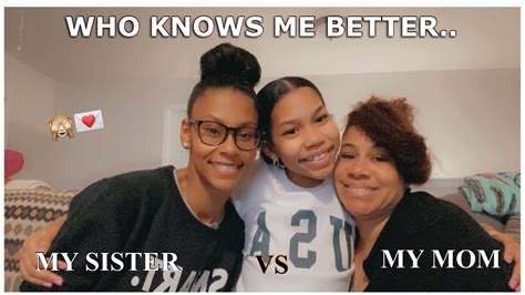 Who Knows Me Better Mom Vs Sister Zyan G Youtube
