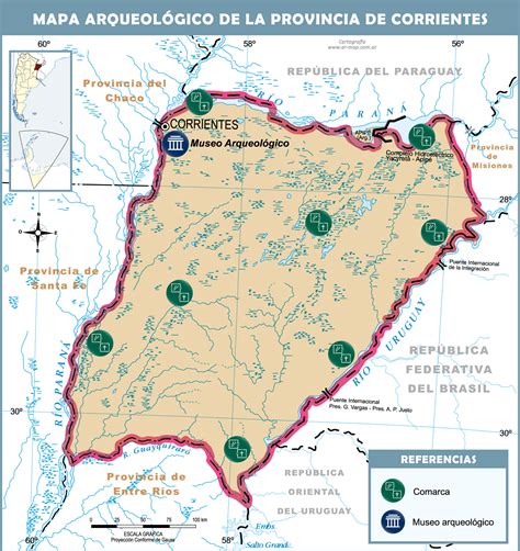 Mapa Arqueológico De La Provincia De Corrientes Tamaño Completo Ex