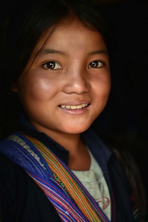 Smiling Smiling Girl In The Door In Sapa Vietnam Smile World