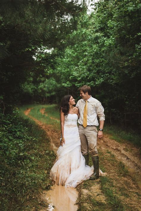 This Couple Celebrated Their Anniversary With A Fun And Muddy Trash The
